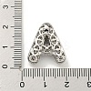Platinum Plated Brass Micro Pave Cubic Zirconia Pendants KK-L073-001P-A-3