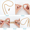 2Pcs Alloy Bucket Bag Drawstring Chains DIY-WR0003-08G-4