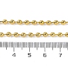 Rack Plating Brass Ball Chain Necklaces for Women NJEW-A035-03G-5