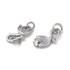 Brass Hook and S-Hook Clasps KK-G497-25P-2