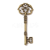 Skeleton Key Tibetan Style Alloy Big Pendants X-TIBEP-S293-033AB-LF-1