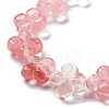 Cherry Quartz Glass Beads Strands G-P520-A05-01-4