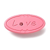 Oval with Word Love Resin Alligator Hair Clips LS-PHAR-D015-01C-1