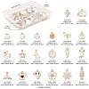 40Pcs 20 Styles Alloy Enamel Pendants ENAM-FS0003-32-4