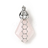 Natural Rose Quartz Pendants G-C246-05P-1