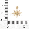 Brass Micro Pave Clear Cubic Zirconia Pendants KK-Z084-01G-3