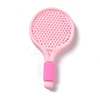 Opaque Resin Accessories Ornaments Resin Racket Cabochons RESI-B013-01-2