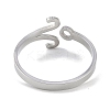 Non-Tarnish Constellations 304 Stainless Steel Open Cuff Ring for Women RJEW-L122-001P-03-3
