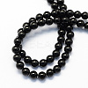 Round Natural Black Onyx Stone Beads Strands X-G-S119-10mm-2