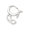 Hollow 304 Stainless Steel Cuff Rings RJEW-S626-07P-2