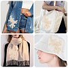 Flower Shape Polyester Embroidery Sew on Flower Appliques LS-DIY-WH20032-60A-5