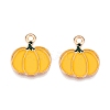 Thanksgiving Day Theme Alloy Enamel Pendants ENAM-T020-35O-1