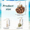 3 Pairs 3 Styles Natural Shell Dangle Earrings EJEW-AN0002-76-2