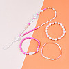 DIY 10 Style ABS & Acrylic Beads Jewelry Making Finding Kit DIY-N0012-05C-4