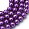 Baking Paint Glass Pearl Bead Strands X-HY-Q003-3mm-37-1
