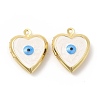 Brass Enamel Locket Pendants KK-E075-05G-01-2