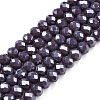 Electroplate Glass Beads Strands EGLA-A044-P3mm-A11-1
