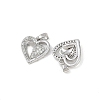 Brass Micro Pave Cubic Zirconia Pendants KK-F908-16P-2