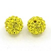 Grade A Rhinestone Polymer Clay Pave Disco Ball Beads for Bling Jewelry Making X-RB-H258-10MM-249-1