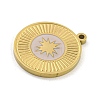 316 Surgical Stainless Steel Enamel Pendants STAS-M073-18A-04G-2