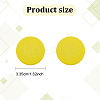 8 Pairs 8 Colors 304 Stainless Steel Flat Round Stud Earrings for Women EJEW-AN0003-42-7
