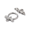 Non-Tarnish 304 Stainless Steel Toggle Clasps STAS-A092-06B-P-2