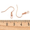 Brass Earring Hooks KK-Q362-RG-NF-3