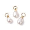 Natural Cultured Freshwater Pearl Rice Charms PALLOY-JF04820-1