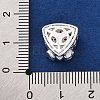Rack Plating Brass Micro Pave Cubic Zirconia Beads KK-Z082-13S-3