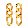 Iron Plating(IP) 304 Stainless Steel Stud Earrings EJEW-D095-23G-2