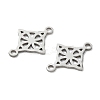 304 Stainless Steel Viking Knot Connector Charms X-STAS-G361-03P-2