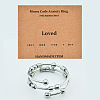 304 Stainless Steel Rotating Cuff Rings FS-WG14209-06-1