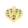 Hollow Brass Pendants for Valentine's Day KK-M289-03W-G-1