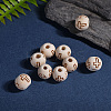 Unfinished Wood Beads LS-X-WOOD-S656-LF-5