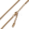 Ion Plating(IP) 304 Stainless Steel Box Chain Necklace for Men Women NJEW-K245-020A-2