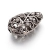 Brass Micro Pave Cubic Zirconia Beads ZIRC-K031-02B-1