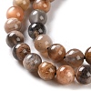 Natural Black Sunstone Beads Strands G-U009-A01-02-4