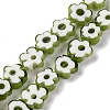 Handmade Millefiori Lampwork Beads Strands LAMP-G164-03I-1