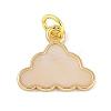 Brass Enamel Pendants KK-B114-17G-02-1