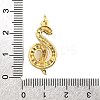 Brass Micro Pave Clear Cubic Zirconia Pendants KK-Z110-02G-01-3
