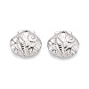 304 Stainless Steel Shell Shape with Starfish & Conch Pendants STAS-T069-46P-1