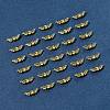 100Pcs Tibetan Style Alloy Fairy Wing Beads TIBEB-FS0001-14-7