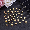 40Pcs 2 Style Brass Beads KK-GO0001-04-4