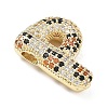 Brass Micro Pave Cubic Zirconia Pendants KK-Z108-02G-P-2