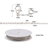 DIY 3m Brass Cable Chain Jewelry Making Kit DIY-YW0005-75P-3