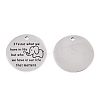 Non-Tarnish 201 Stainless Steel Pendants STAS-T064-38P-12-1