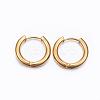 Ion Plating(IP) 304 Stainless Steel Huggie Hoop Earrings EJEW-F111-18mm-G-1