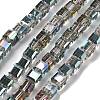Electroplate Glass Beads Strands EGLA-H108-01A-HP01-1