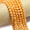 Natural Malaysia Jade Beads Strands G-L645-A01-6mm-10-3