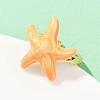 Brass Enamel Adjustable Cuff Rings for Women RJEW-G357-01L-3